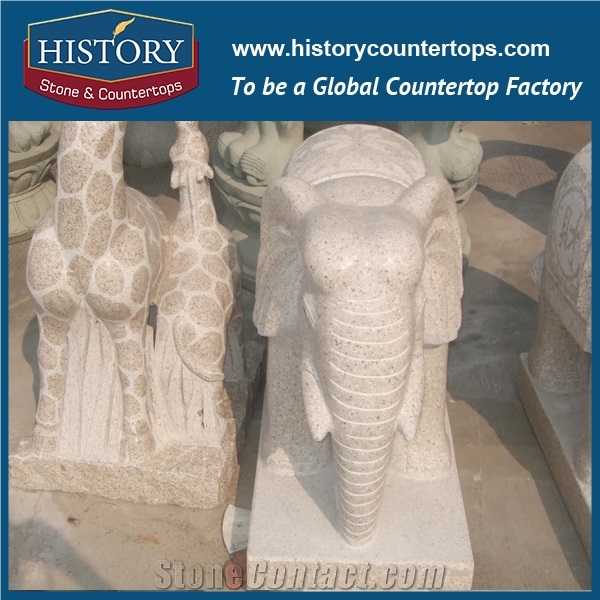 History Stone Chinese Hot-Selling New Design High Quality Wholesale Products, Yellow Granite Hand-Carved Exquisite Running War-Horses with Cheap Price, Animal Sculptures & Handcrafts