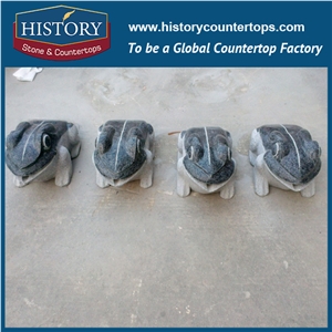 History Stone Chinese Hot-Selling Wholesale Products, Granite Grey Color Cut-To-Size Hand-Carved Exquisite Tortoise Statue for House Decorations, Animal Sculptures & Handcrafts
