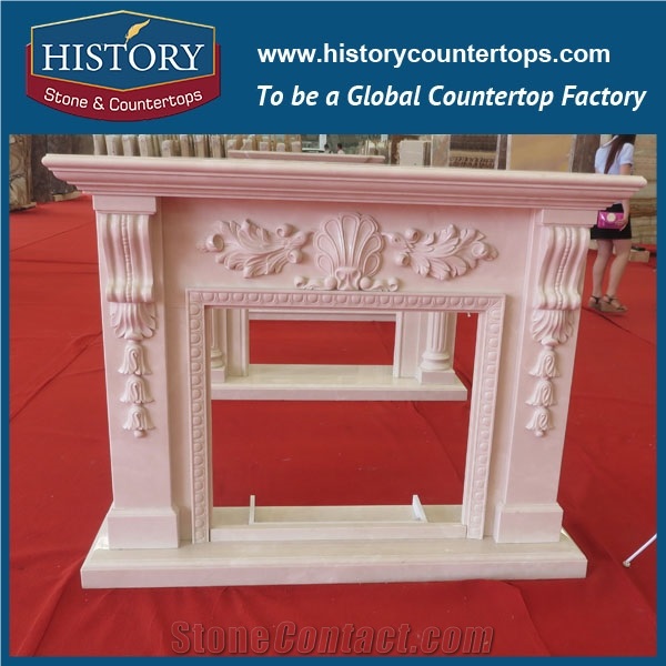 History Stone Chinese Hot-Selling Wholesale Products in Stock, High Quality Sale Modern Style Luxury Design Cultured Black Marble Freestanding Fireplace Surround, Mantel & Handcrafts