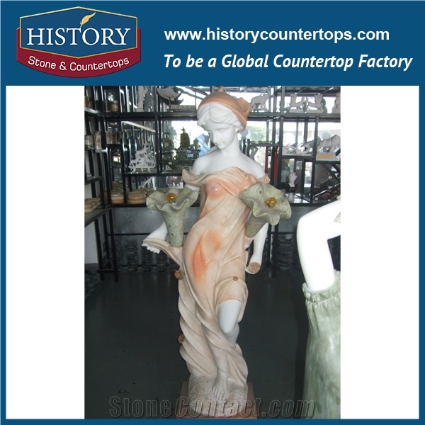 History Stone Chinese Hot-Selling Wholesale Products, Natural Marble White Color Cut-To-Size Hand-Carved Lovely Child Statue for Decorations with Cheapest Price, Human Sculptures Handcrafts