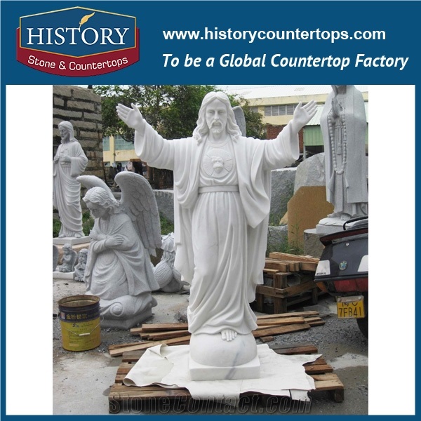 History Stone Chinese Hot-Selling Wholesale Products, Natural Marble White Color Hand-Carved Male Standing Statue for Decorations with Cheapest Price, Human Sculptures Handcrafts