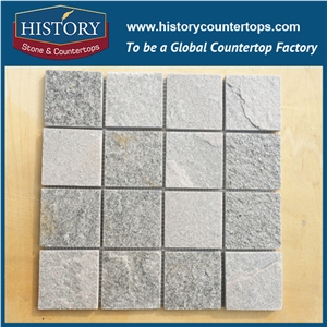History Stone Factory Outlets Hot Swim Pool Tile Slate Stone Cheap Mosaic in Hexagon Square Trapezoid Jointed Pattern