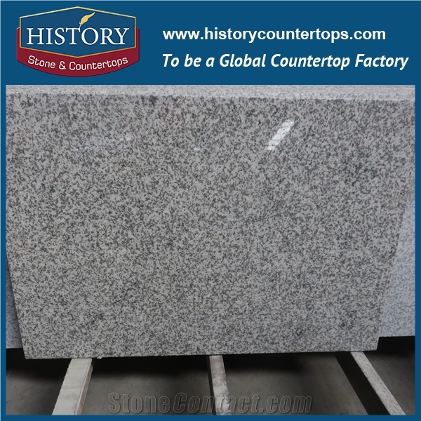 History Stone Hg079 G655 Tong White Granite Standard Flat Products Factory Supply Composite Molded Base for Shaped Bathroom Vanity Tops, Countertop