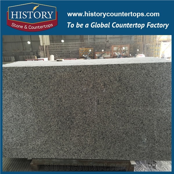 History Stone Hg079 G655 Tong White Natural Laminated Bullnose Prefabricated Granite Stone Countertops & Bathroom Vanity Tops for Indoor Construction