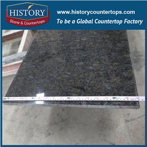 History Stone Hg133 China Butterfly Blue Bullnose Prefab Polished Smooth Surface Granite Countertops & Bathroom Vanity Top for Residential Used