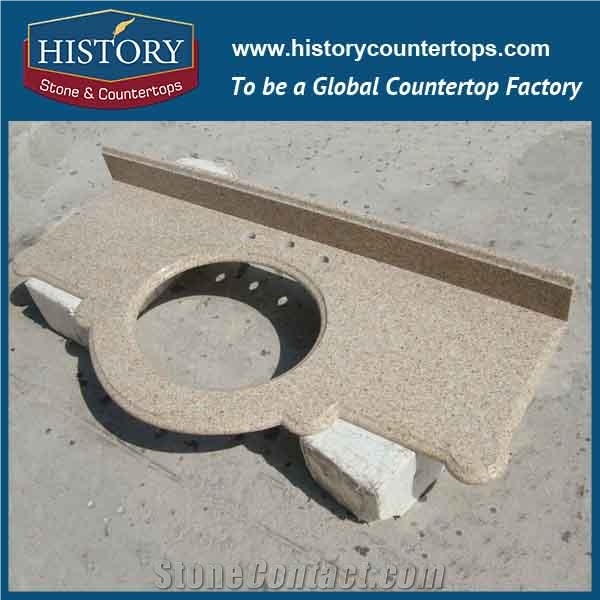 History Stone Hg155 China Navajo White Granite Natural Durable Products Factory Supply Composite Molded Base for Shaped Kitchen Top, Island Top, Countertop