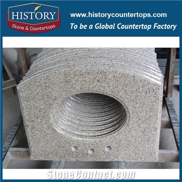 History Stone Hg175 Tropic Desert Antique Prefabricated Granite Factory Supplier Modular Customized Edges Solid for Apartment, Bathroom Vanity Tops