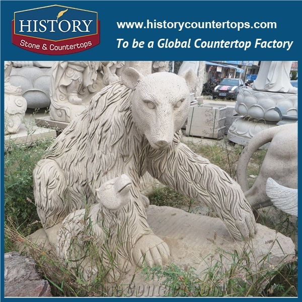 History Stone High Quality Cheap Price Wholesale Products, Natural Granite Grey Color Famous Customized Hippopotamus and Buffalo Sculpture, Hot-Selling for Decorations, Animal Statue & Handcrafts