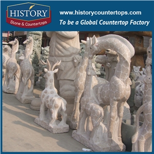 History Stone High Quality Cheap Price Wholesale Products, Natural Granite Yellow Color Famous Customized Standing Gazing Eagles Sculpture, Hot-Selling for Decorations, Animal Statue & Handcrafts