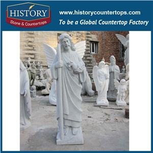 History Stone High Quality Cheap Price Wholesale Products, Natural Marble White Color Famous Chinese Male Garden Sculpture, Hot-Selling for Decorations, Human Statue Handcrafts