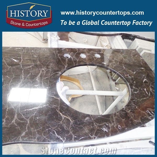 History Stone Hm100 Emperador High Polished Marble Low Cost