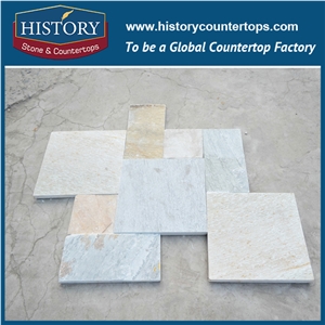History Stone Honed Sides Natural Yellow Wood Like Slate Stone Good Sale Floor Tiles, Exterior Wall Tile Designs Origin in China