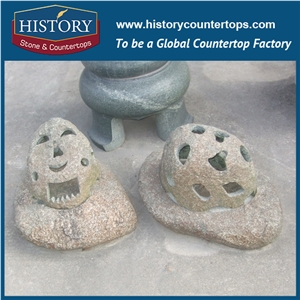 History Stone Hot-Selling High Quality Perfect Wholesale Products, Natural Grey Granite Chinese Dragons on Tripod with Cheap Price for Garden, Zoo, House Decorations, Animal Sculptures & Handcrafts