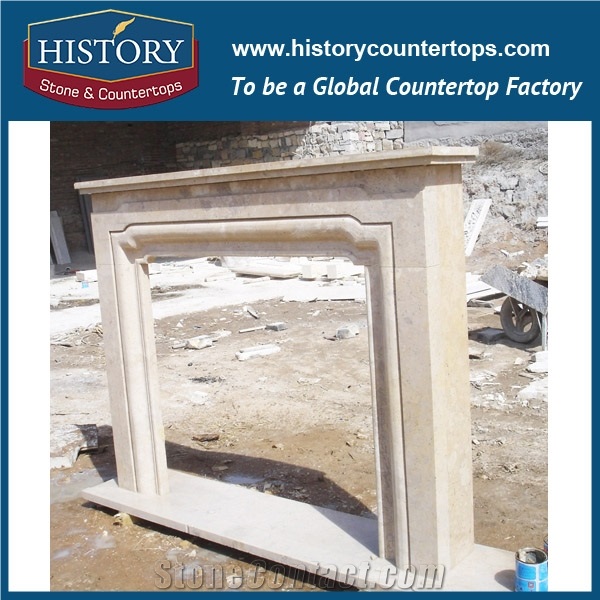 History Stone Hot-Selling High Quality Perfect Wholesale Products, Natural White Marble Luxury Design Carved Statue Fireplaces with Factory Price for House Decorations, Mantel Surround & Handcrafts