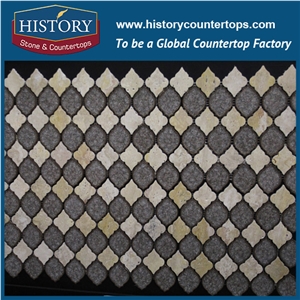 History Stone Hotsale World Fashion Xiamen Factory, New Design Sand Wave Beige Herringbone Mosaic for Kitchen Backsplash and Tv Background Wall, Decorative Beige Marble Mosaic Tile