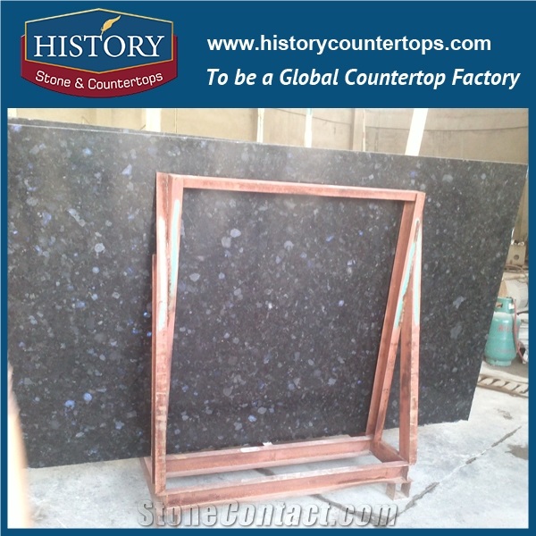 History Stone Imported Natural Stone Galactic Blue Granite Slabs and Tiles for Polishing Kitchen and Bathroom Countertops for Solid Surface, Polished Wall and Floor Covering