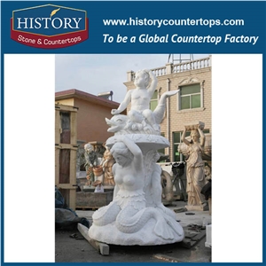 History Stone Low Price Fountain by Qualified Producer in Quanzhou, Natural Grey Granite Small Size Layers Fountain with Petaling Pool for Square, Park, Market, Stone Garden Fountain