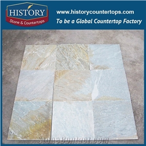 History Stone Natural Split Rectangle and Square Adhesive Slate Stone for Floor Tiles, Exterior Wall Tile Designs Export in China