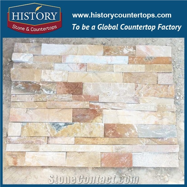 History Stone Polished Exposed Wall Covering, Garden and Park Corner Panels Culture Stone