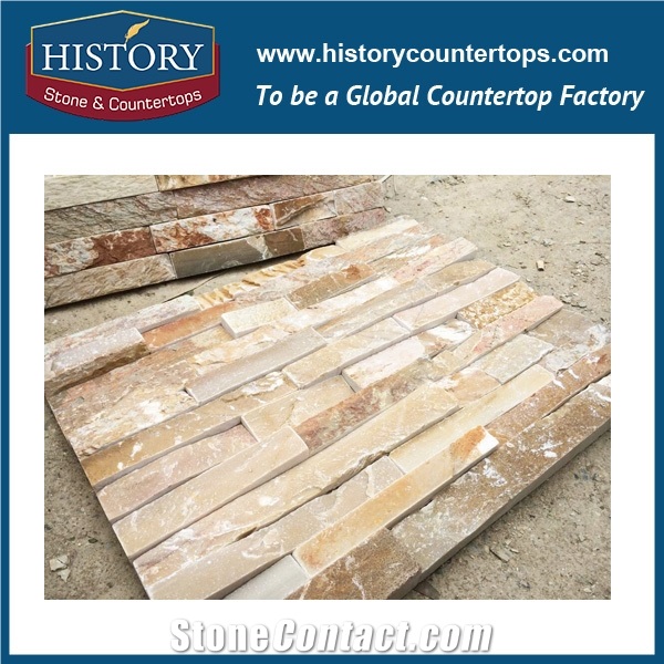 History Stone Polished Exposed Wall Covering, Garden and Park Corner Panels Culture Stone