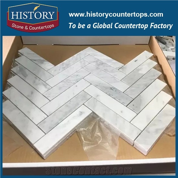 History Stone Shandong Wholesaler with Factory Price, Black, White Wood Vein and Carrara Marble Arabesque Mosaic Pattern for Interior, Exterior Decoration, Mixed Color Mural Mosaic Tiles