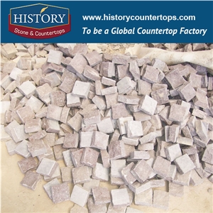 History Stones 2017 Popular Decorative Material Standard Square Shaped Dark Grey Granite G654 China Outdoor Cheap Paving, Rain Drainage Flooring, Garden Road Pavement Cobble Stone Sheet & Pavers