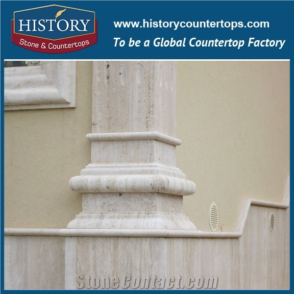 History Stones 2017 Popular New Design Pure White Marble Stone Customized Home Decorative Nice Roman Art Square Pillars Sculptured Column