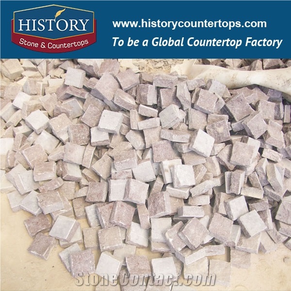 History Stones Beautiful Decorative Natural Chinese Paver Pearl Cream Yellow Flamed G682 Granite Paving, Garden Stepping Floors, Rain Drainage Flooring, Exterior Floor Paver Cobble Sheet & Pavers