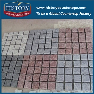 History Stones Beautiful Grey G654 Landscape Stone Granite Paving High Quality Outdoor Building Decorations Outside Floor Covering Garden Road Pavement Cheap Walkway Paver Cobble Sheet & Pavers