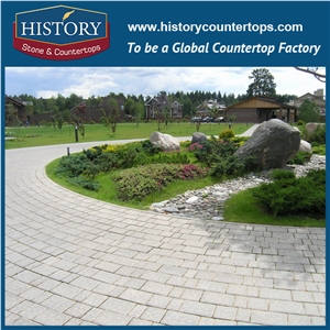 History Stones Best Price Well Design Light Grey Granite Flooring Tiles G603 Garden Stepping Pavement, Meshed Flagstone, Car Parking Lot, Compass Landscaping Stones Cube Stone & Paving