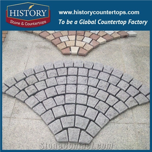 History Stones China 2017 Hot Selling Decorative Landscape Split Building Cube Warm Color Flamed Floor Nature Grey G603 Various Granite Outdoor Paving Stone Exteriors Pavement Cobble Sheet & Pavers