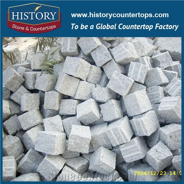 History Stones China Factory Cheap Building Material Outdoor Grey Granite Tiles G603 Flamed for Exterior Wall Cladding, Driveway Road, Floor Tiles, Garden Stepping Landscaping Stones Cube Stone
