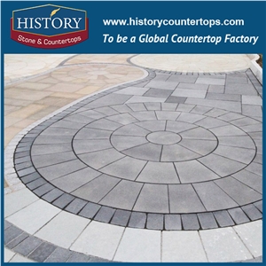 History Stones China Fujian Outdoor Customized Decorative Natural Dark Grey G654 Granite Wall Covering, Garden Stepping Paver, Outside Flooring, Walkway, Landscaping Stones Cube Stones & Paving