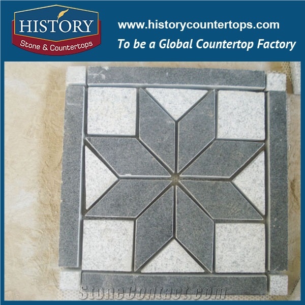 History Stones China Granite Manufacture Hot Sale Customized Hexagon Patterns Light Yellow Beige Patio Flooring, Exterior Terrace Floors, Paving Sets, Outside Floor Covering Cube Stone & Paver
