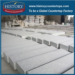 History Stones China Grey G603 Natural Split Edging Kerbs Competitive Granite Curbstone Outdoor Floor Garden Way Outside Building Decoration Kerbstone