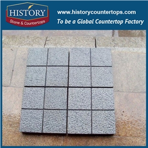 History Stones China Standard Popular Building Material Size Parking Zone Cube Interlocking Dark Grey G654 Tumbled Granite Driveway Paving Stones Flat Paver Pathway Pavement Cobble Sheet & Pavers