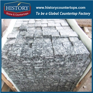 History Stones Chinese Cheapest Natural Building Material Flamed Granite Garden Stepping Pavement, Rain Drainage Pavers, Courtyard Road Flooring, Floor Covering Paving Cobble Stone& Paver