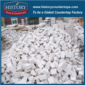 History Stones Chinese Flamed Surface Customized Natural Building Material Granite Garden Stepping Tiling Outside Driveway Courtyard Road Flooring Floor Covering Paving Cobble Stone& Paver