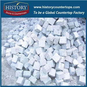 History Stones Chinese Flamed Surface Customized Natural Building Material Granite Garden Stepping Tiling Outside Driveway Courtyard Road Flooring Floor Covering Paving Cobble Stone& Paver