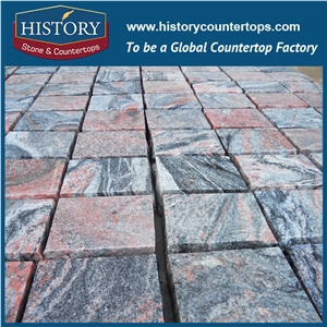 History Stones Chinese Hot Sale Beautiful Natural Split Outdoor Building Decorative Material Multicolor Granite, Garden Stepping Pavement, Patio Pavers, Floor Covering Paving Cobble Stone& Paver