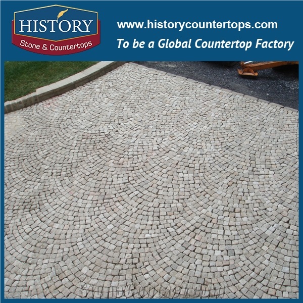 History Stones Chinese Owner Quarry Hot Sale G682 Yellow Beige Granite Tiles Bush-Hammered Rough Surface Natural Split,Garden Road, Driveway, Outdoor Flooring Landscaping Stones Cube Stones & Paving