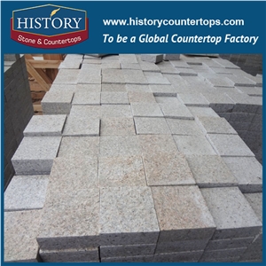 History Stones Chinese Owner Quarry Hot Sale Rough Surface Natural Split G682 Yellow Rustic Granite Paving Tiles, Garden Road Paver, Driveway, Outdoor Flooring Landscaping Stones Cube Stones & Pavers