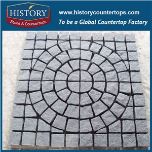 History Stones Cut to Size Natural Split Chinese Landscape Cube Granite Paving Hot Material Dark Grey G654 Cheaper Patio Pavers Garden Stepping Pavement External Floor Covering Cobble Sheet & Paver