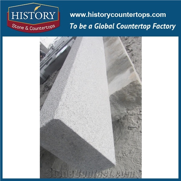 History Stones Fast Delivery Natural Standard Kerb Sizes Building Material G603 Typed for Sale Grey Granite Flamed Curbstone Garden Roadside Kerbstone