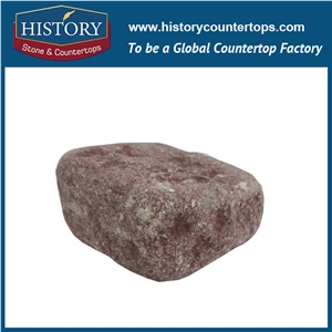 History Stones Natural Popular Customized Ocean Red Granite Flooring, Floor Covering, Patio Paver, Rain Drainage Pavers, Side Pavement, Driveway Tiling, Garden Stepping Pavers Cube Stone& Paving