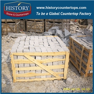 History Stones Own Quarry High Grade Popular Natural Outdoor Non-Slip Flamed Surface Light Grey Granite Courtyard Road Paver, Swimming Pool, Patio Flooring, Walkway, Street Cubes Stone & Paving