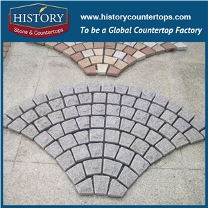History Stones Professional China Supplier Competitive Price Mixed Color Rough G682 Granite Cheap Garden Stepping Stone Parking Zone Cubes Outdoor Square Paving Grass Paver Cobble Sheet & Pavers