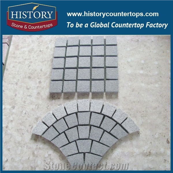 History Stones Professional Wholesale Natural Size Granite Supplier Paving Stone Irregular Fan Shaped Dark Grey G654 Outdoor Cheap Compass Pavement Road Paver Rough Landscaping Cobble Sheet & Pavers