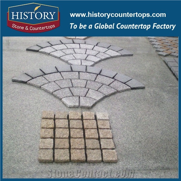 History Stones Square Pattern Chinese Low Cost Machine Cut Natural Paver Stone Small Yellow Rustic Cubes Road All Sides Paving Widely Garden Decoration Outdoor Parking Lot Cobble Sheet & Pavers