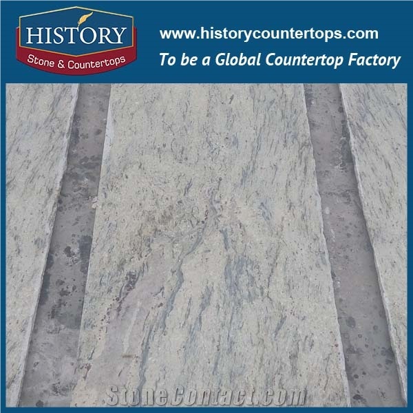 Historystone Brazil Imported Popular Polished Natural River White/Thunder White Granite for Slabs and Flooring,Skirtings, Indoor & Outdoor Decoration.